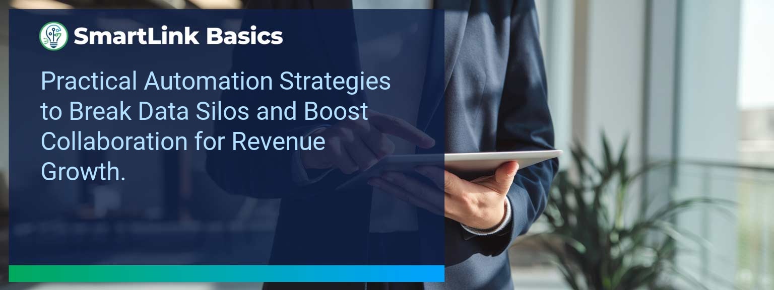 Sales team analyzing automation strategies on a shared dashboard to coordinate cross-functional work