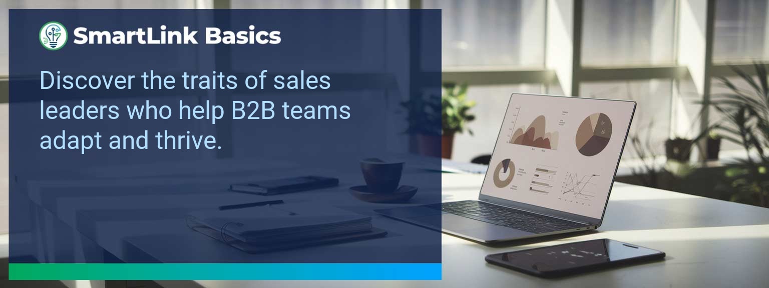Business leader guiding team through adversity with focus on adaptable sales leaders.