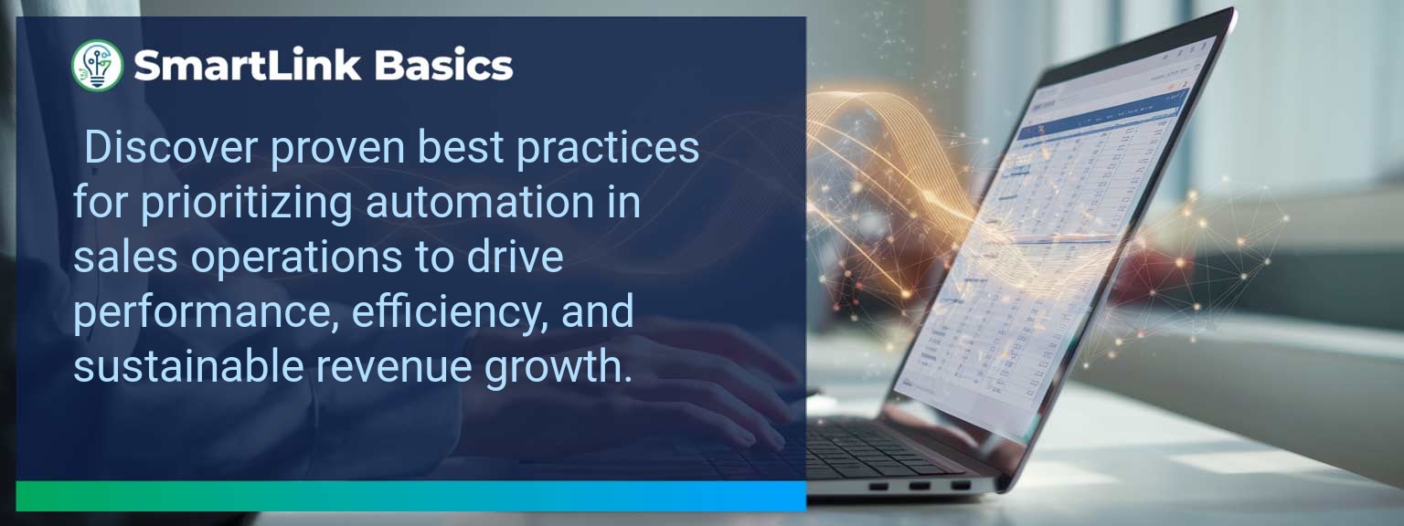 Best Practices Automation in Sales Operations Modern sales team implementing best practices automation tools in a digital workspace.