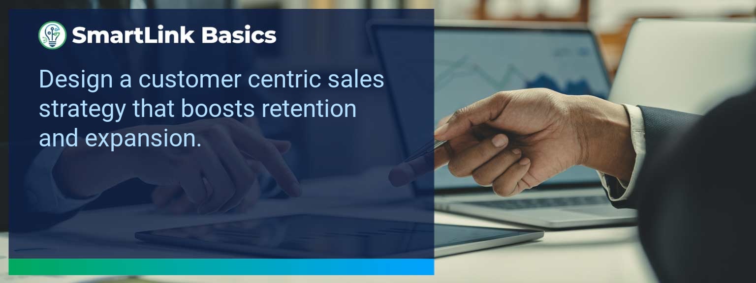 Sales leader reviewing journey map to implement Customer Centric Sales strategy