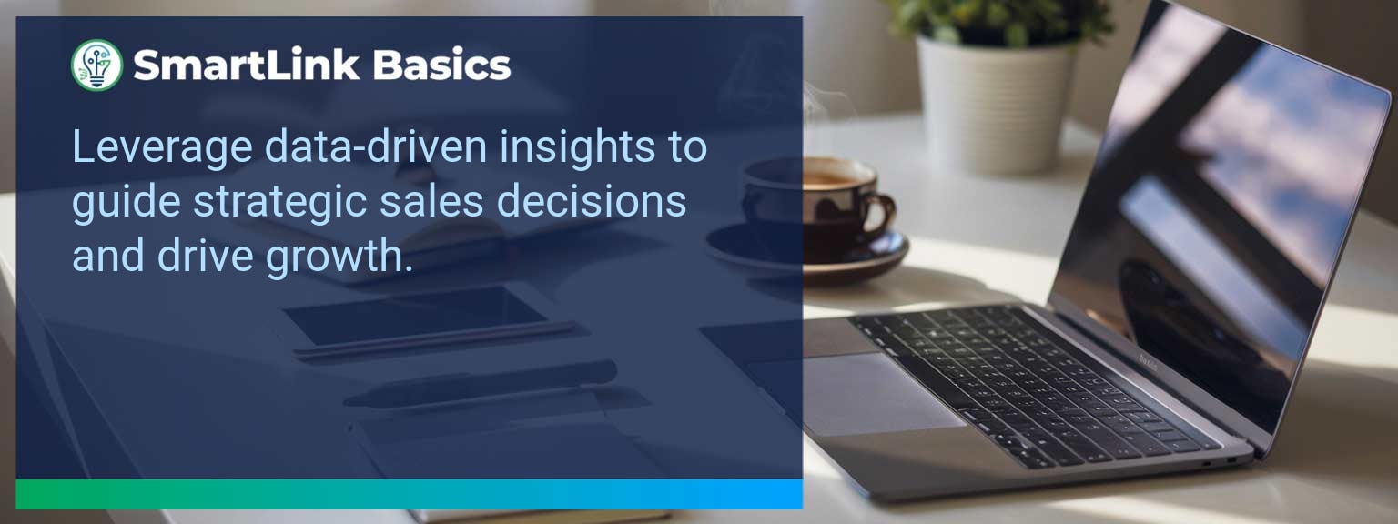 Executive reviewing dashboard for Data Driven Sales insights