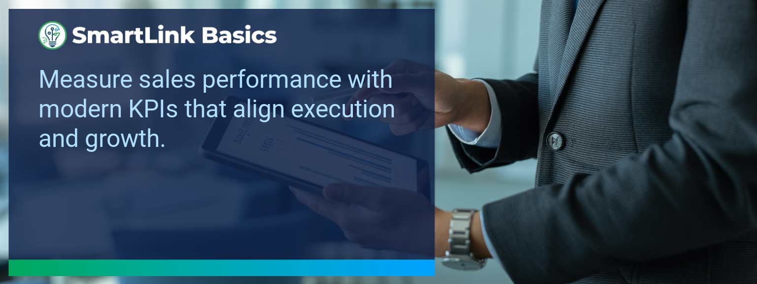 Measuring Sales Performance dashboard being reviewed by a sales leader