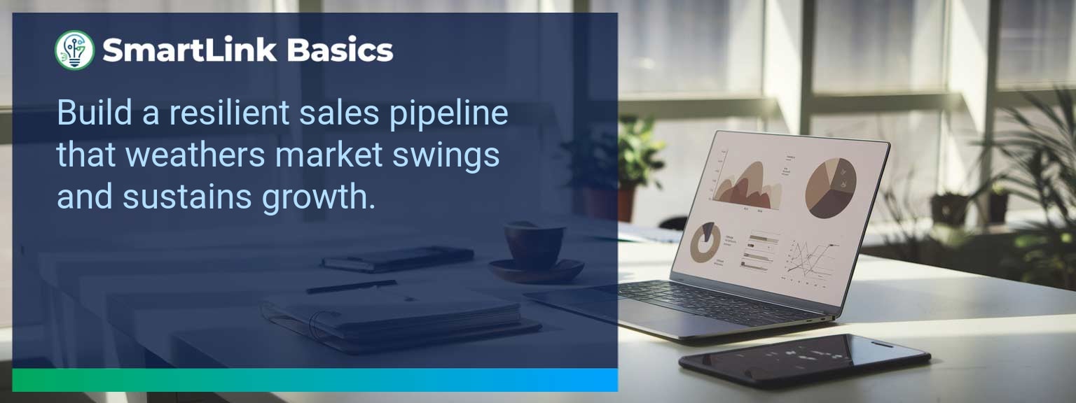 Sales leadership team reviewing dashboard to build a Resilient Sales Pipeline