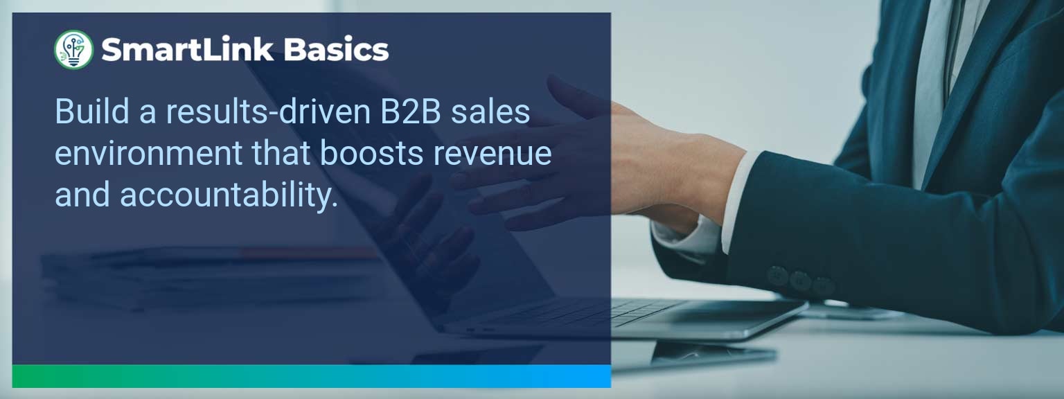 Sales leaders reviewing dashboards and coaching reps to implement Results Driven Sales best practices