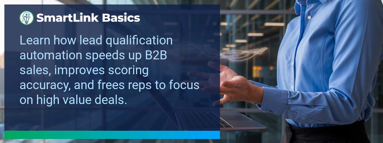Sales leader reviewing dashboard showing Lead Qualification Automation scores and lead prioritization